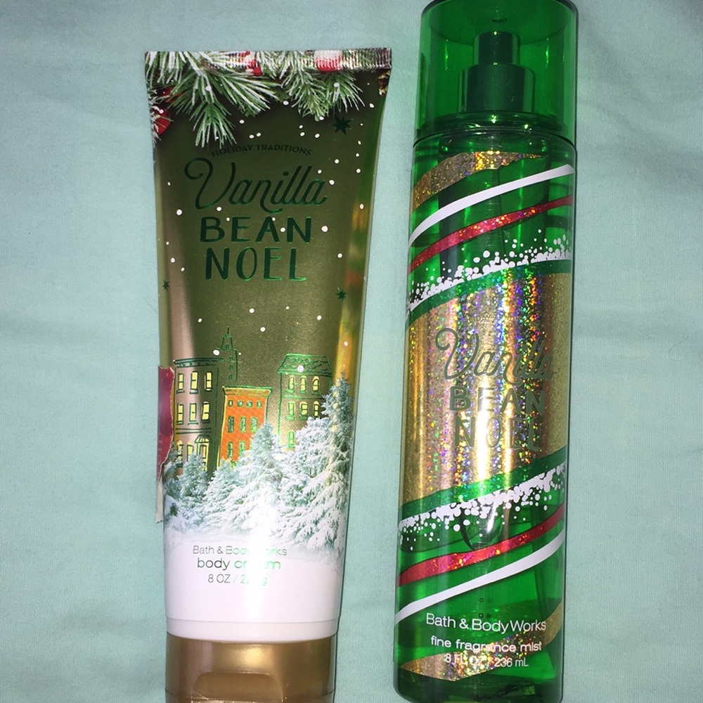 Vanilla Bean Noel body cream and fragrance mist!